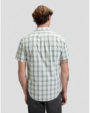 Lee Jeans Regular Short Sve Button Down Shirt - Grey