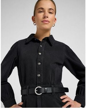 Lee Jeans Regular Long Sve Dress - Black