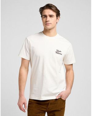 Lee Jeans Relaxed Graphic Tee - White