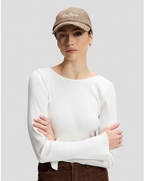 Lee Jeans Check Cap - White
