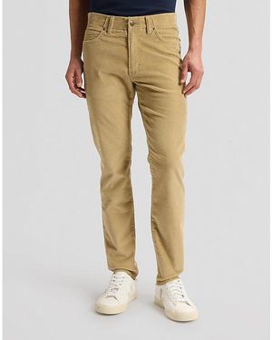 Lee Jeans Mvp Slim Corduroy Trousers Size 28X32 - Natural