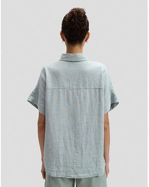 Lee Jeans Short Sve Loose Utility Shirt - Blue
