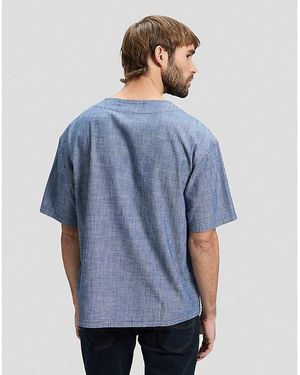 Lee Jeans Relaxed Baseball Tee With Pocket - Blue