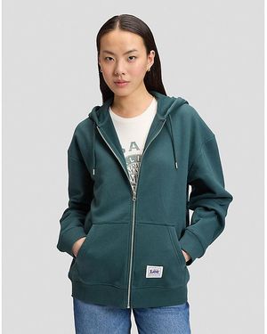 Lee Jeans Workwear Relaxed Full Zip Hoodie - Green