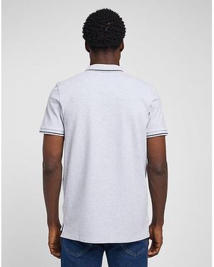 Lee Jeans Regular Pique Polo - White