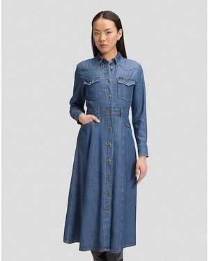 Lee Jeans Regular Western Mid Calf Dress - Blue