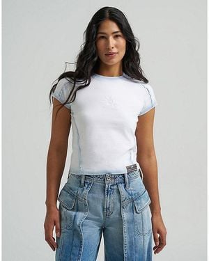 Lee Jeans X Feng Chen Wang Baby Tee - White