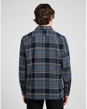 Lee Jeans Relaxed Textured 2 Pocket Shirt - Blue