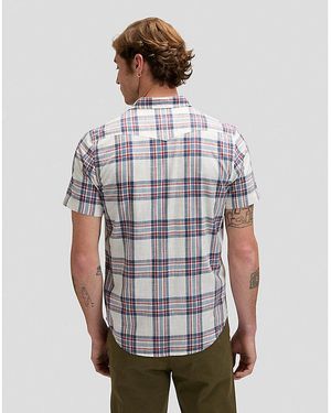 Lee Jeans Regular Short Sve Western Shirt - Grey