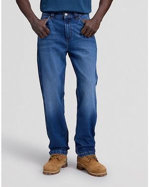 Lee Jeans Workwear Haden Relaxed Straight Jean Size 28X32 - Blue