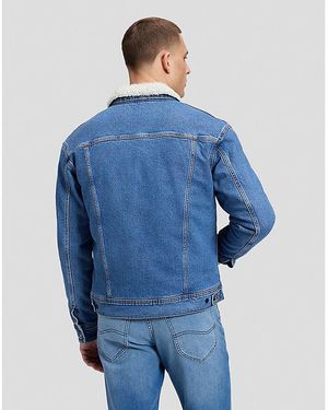 Lee Jeans Relaxed Sherpa Jacket - Blue