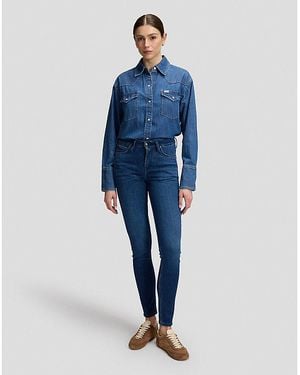 Lee Jeans Relaxed Essential Western Shirt - Blue