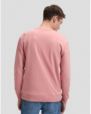Lee Jeans Regular Patch Crew Sweatshirt - Pink