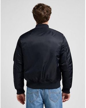 Lee Jeans Relaxed Bomber Jacket - Blue