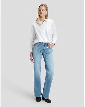 Lee Jeans Relaxed Boyfriend Pocket Shirt - Blue