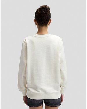 Lee Jeans Regular Flower Sweatshirt - White