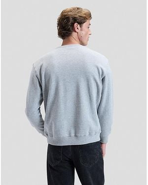 Lee Jeans Regular Plain Crew Sweatshirt - Blue