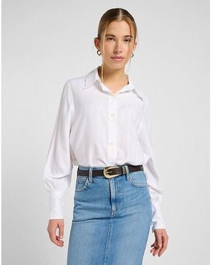Lee Jeans Lady Leather Belt - White