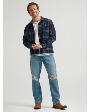 Lee Jeans Mens 100 Percent Cotton Relaxed Straight Jeans - Blue