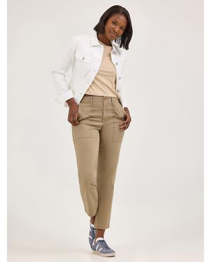 Lee Jeans Womens Legendary Utility Crop - Natural