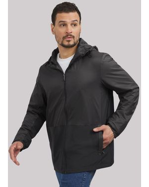 Lee Jeans Mens Full Zip Windbreaker Jacket - Black