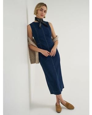 Lee Jeans Womens Denim Sheath Dress Hearts - Blue