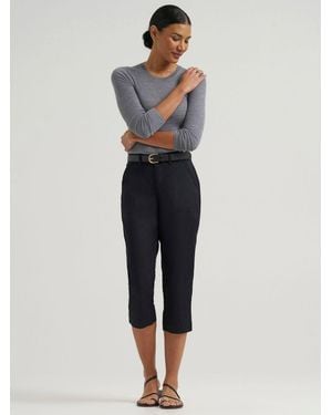 Lee Jeans Womens Ultra Lux Comfort Flex To Go Utility Capri - Blue