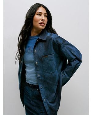 Lee Jeans Womens X Feng Chen Wang Denim Shirt - Blue