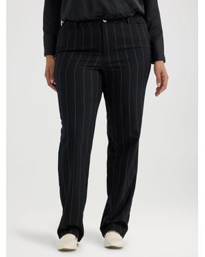 Lee Jeans Wrinkle Free Relaxed Fit Straight Leg Pants - Black