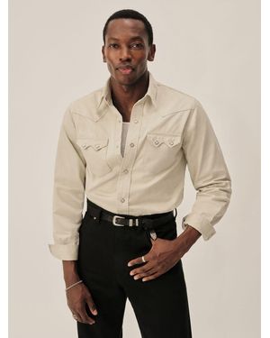 Lee Jeans Mens X Buck Mason Westerner Shirt - Natural