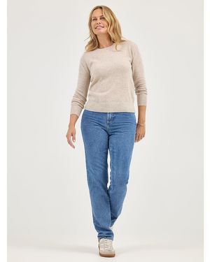 Lee Jeans 100% Cotton Relaxed Fit Straight Leg Jeans - Blue
