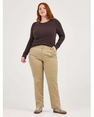 Lee Jeans Relaxed Fit Straight Leg Pants Plus Size - Natural
