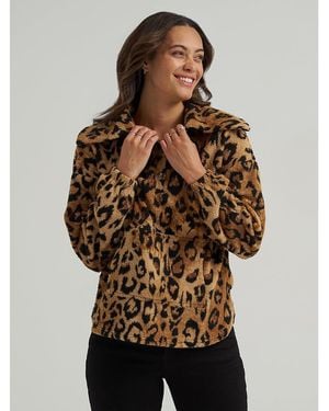 Lee Jeans Womens Printed Sherpa Pullover - Multicolor