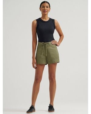 Lee Jeans Womens Legendary Loose Drawstring Shorts - Green