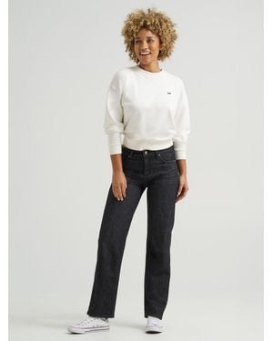 Lee Jeans Womens Legendary Relaxed Straight Jeans - White