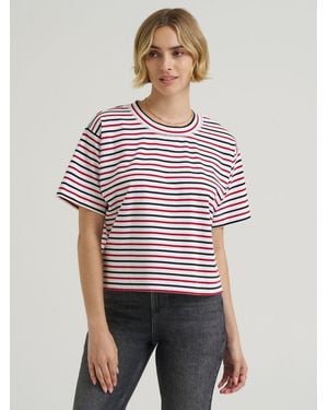 Lee Jeans Womens Cropped Boxy T-shirt - Red