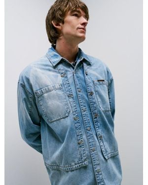 Lee Jeans Mens X Feng Chen Wang Denim Shirt - Blue