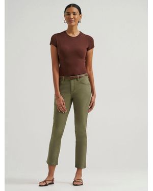 Lee Jeans Womens Legendary Straight Crop - Natural