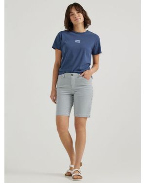 Lee Jeans Womens Legendary Chino Bermuda - Blue