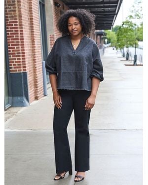 Lee Jeans Womens Wrinkle Free Trouser Pants - Black