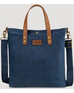 Lee Jeans Womens Waxed Tote - Blue