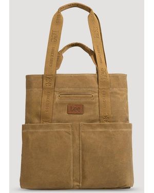 Lee Jeans Womens Cargo Pocket Shoulder Bag - Natural
