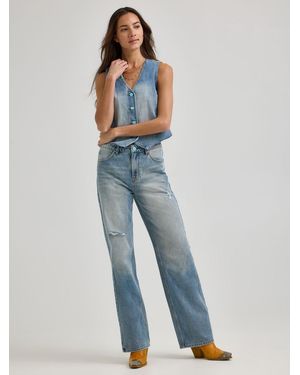 Lee Jeans X Ruohan Wang Regular Straight Distressed Jeans - Blue