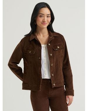 Lee Jeans Womens Legendary Corduroy Rider Jacket - Brown