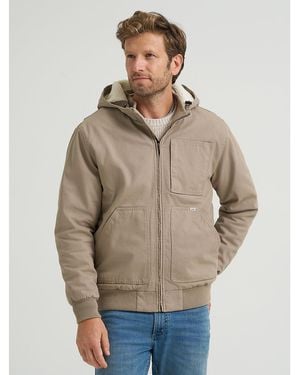 Lee Jeans Mens Mechanic Bomber Jacket - Brown
