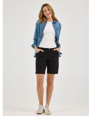Lee Jeans Womens Legendary Chino Bermuda - Black