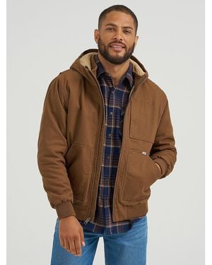 Lee Jeans Mens Mechanic Bomber Jacket - Brown