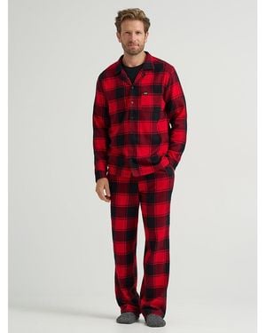 Lee Jeans Mens Flannel Sp Set - Red