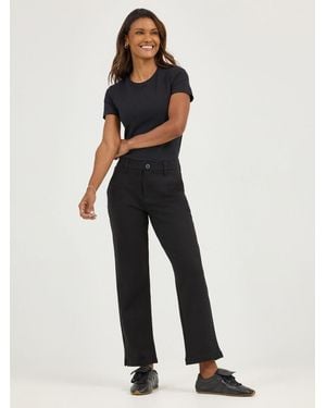 Lee Jeans Ultra Lux Comfort Any Wear Side Vent Ankle Pant Union-all Black 12