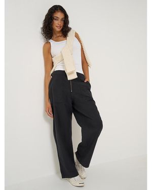Lee Jeans Womens High Rise Loose Utility Pants - Blue